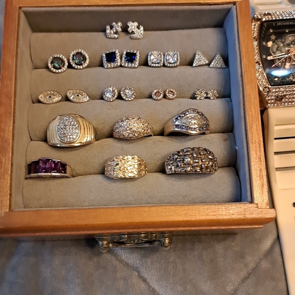 Real rings & earrings